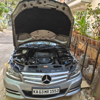 Silver Mercedes-Benz C-Class 200 BE avantgarde