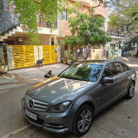 Silver Mercedes-Benz C-Class 200 BE avantgarde