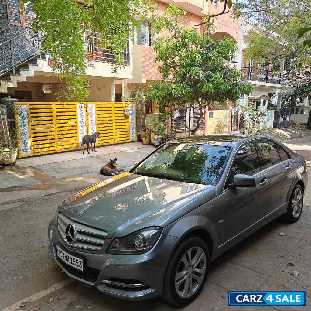 Silver Mercedes-Benz C-Class 200 BE avantgarde