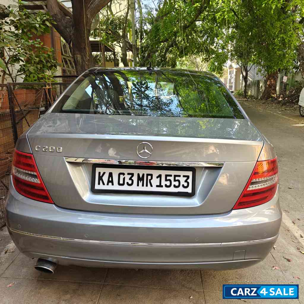 Silver Mercedes-Benz C-Class 200 BE avantgarde
