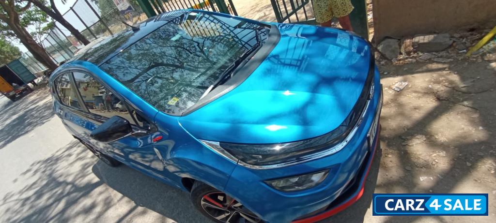 Blue Tata Altroz XZ iTurbo