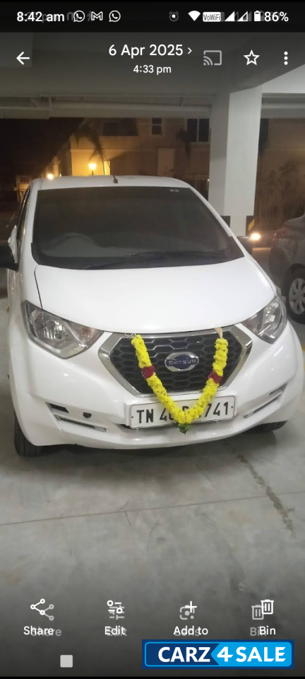 White Datsun Redi-GO S