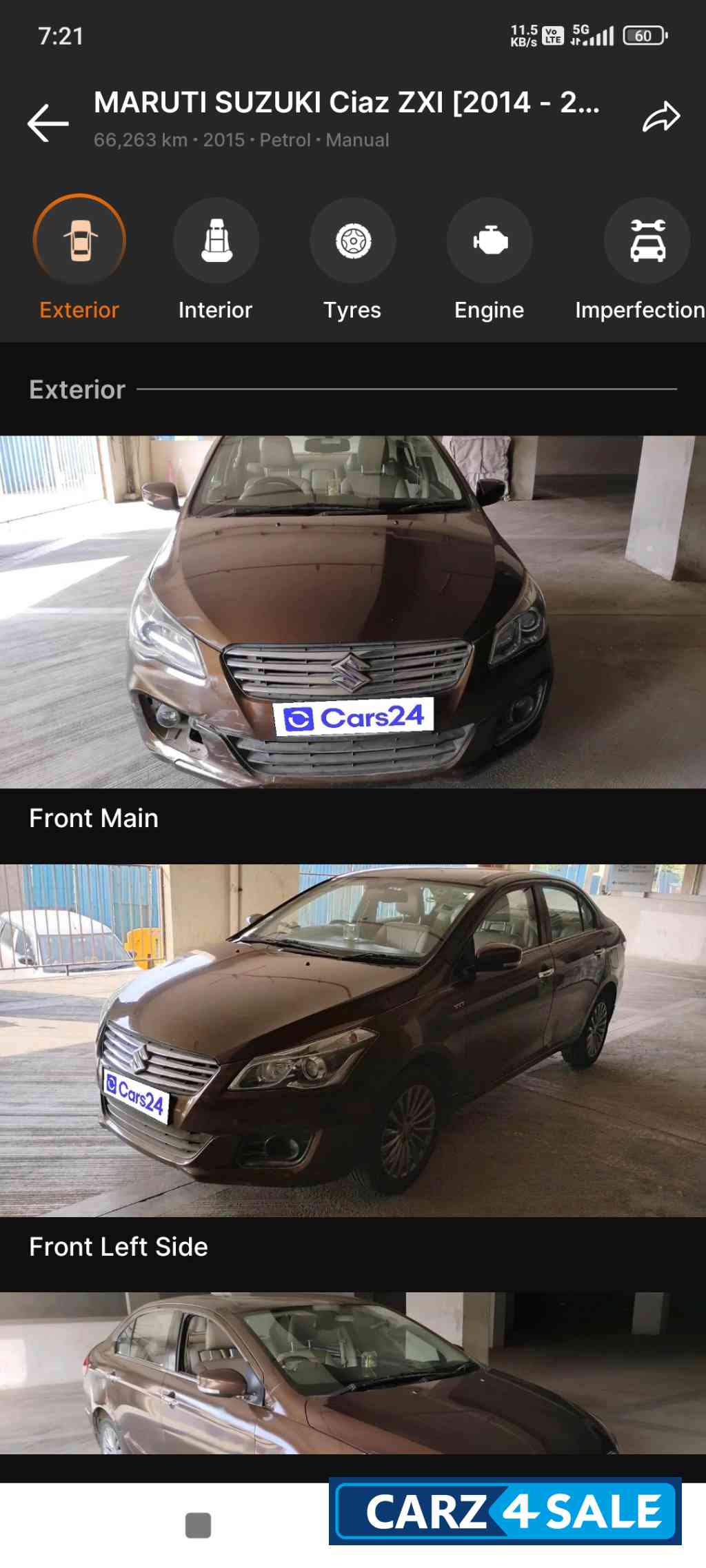 Dignity Brown Maruti Suzuki Ciaz Zxi+