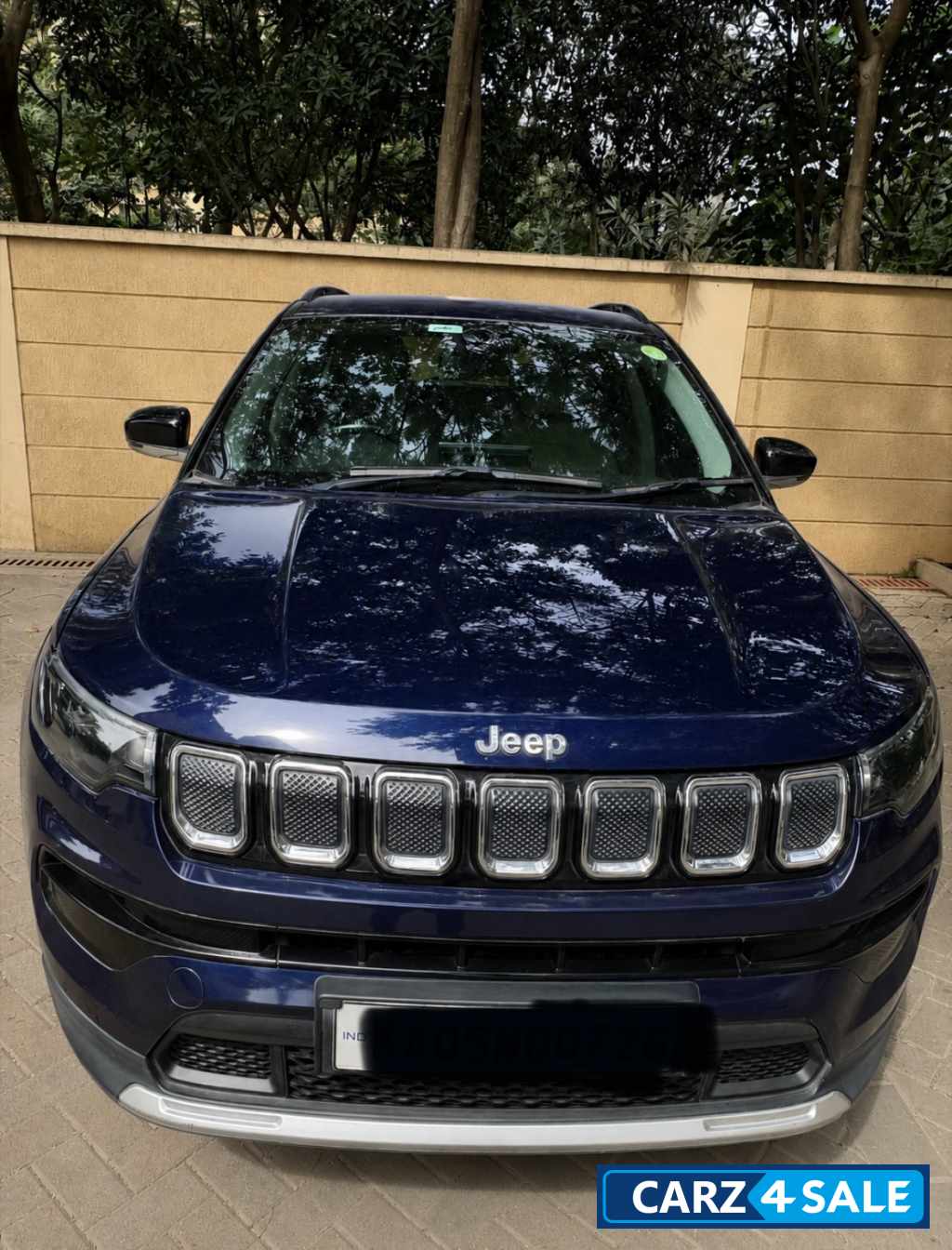 Galaxy Blue Jeep Compass Limited AT Petrol