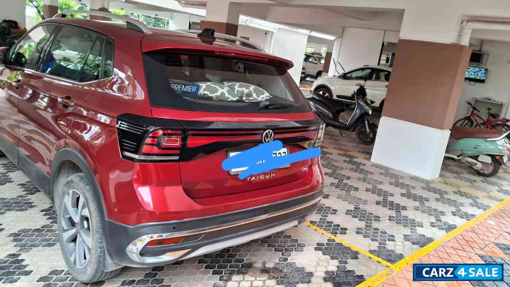 Wild Cherry Red Volkswagen Taigun Topline manual 1 litre
