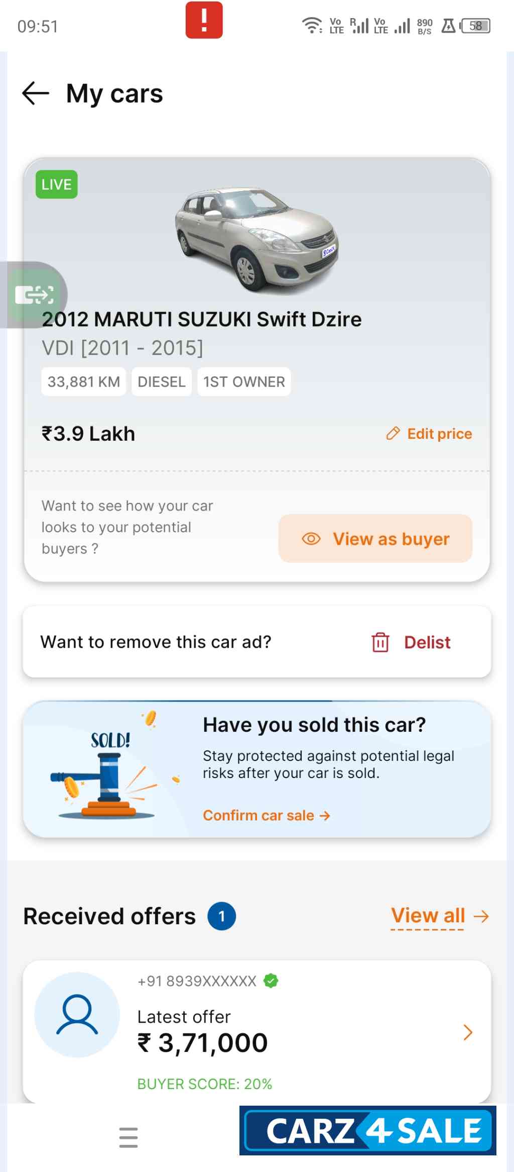 Maruti Suzuki Dzire VDI
