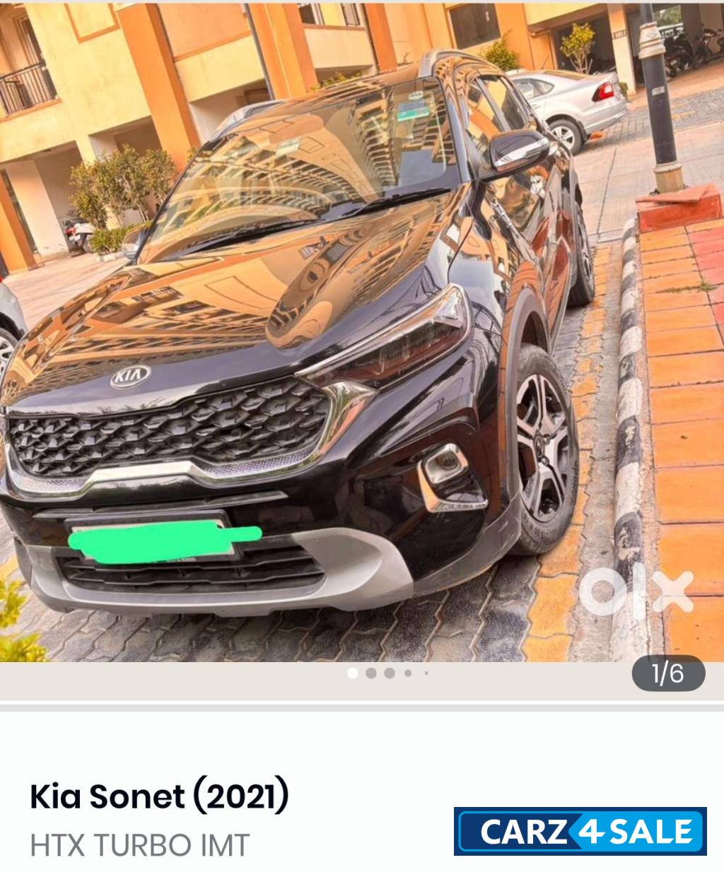 Black Kia Sonet HTX IMT Black Kia Sonet HTX IMT