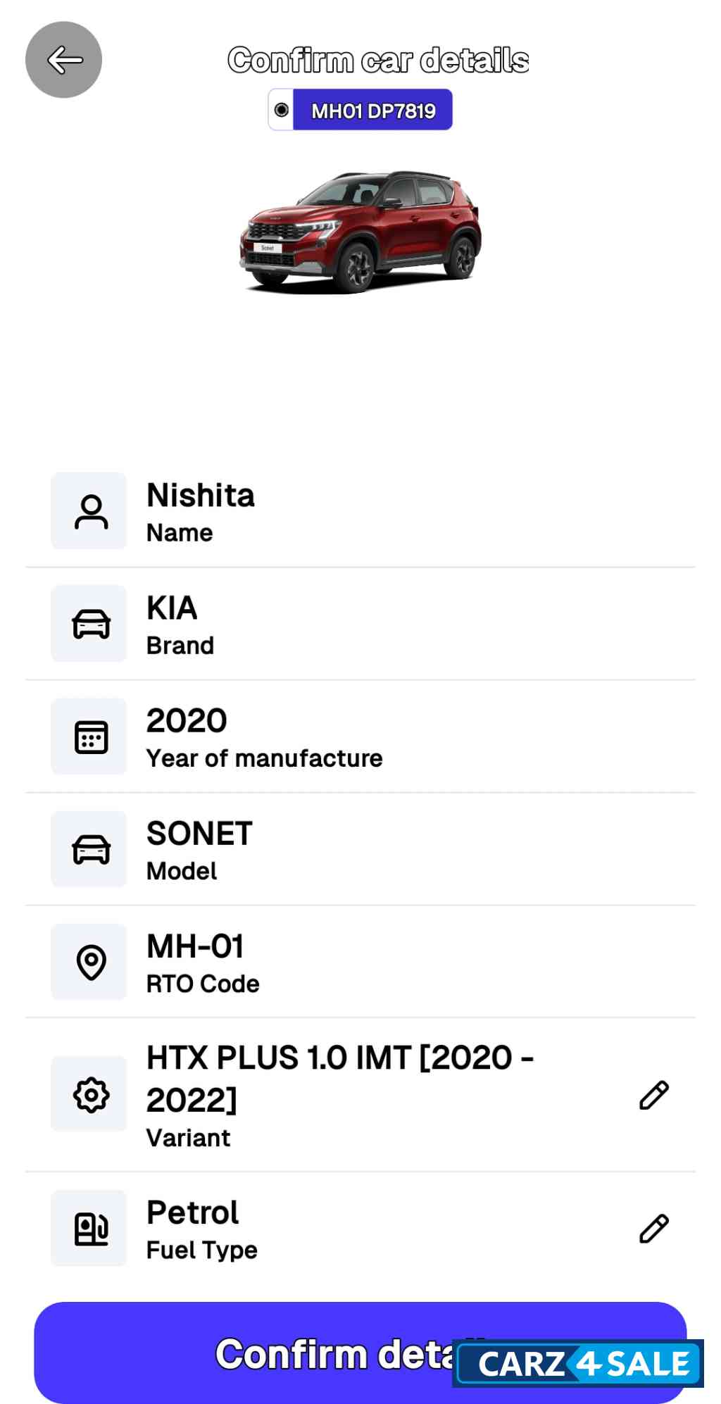 Kia Sonet HTX PLUS Kia Sonet HTX PLUS