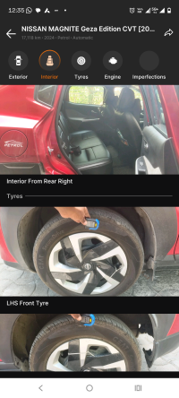 Red Nissan Magnite Geza CVT turbo
