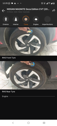 Red Nissan Magnite Geza CVT turbo
