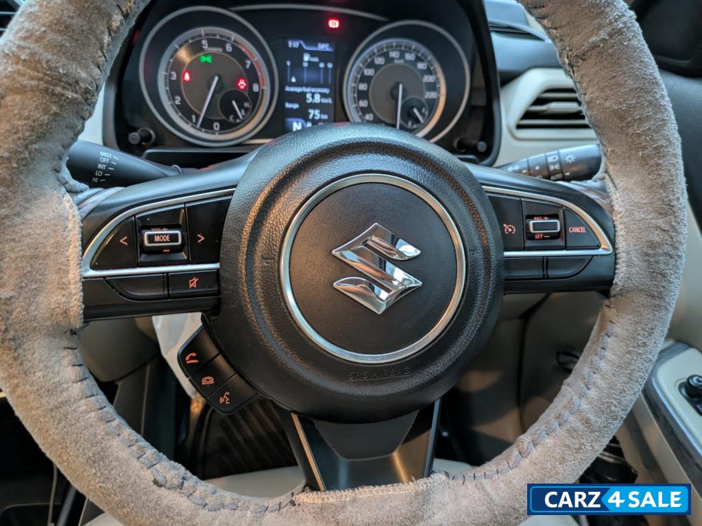 Arctic White Maruti Suzuki Dzire ZXI PLUS AMG