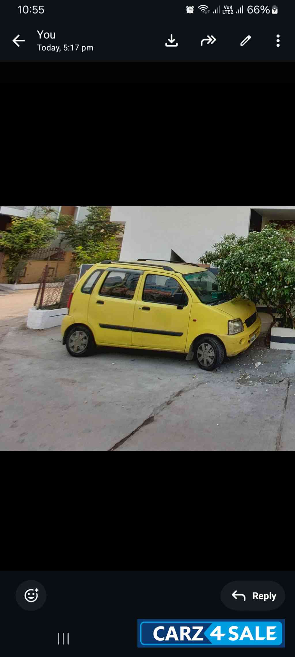 Yellow Maruti Suzuki Wagon R Lxi