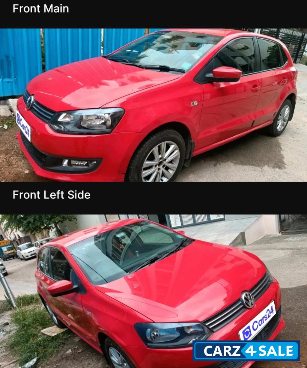 Red Volkswagen Polo 1.2 highline