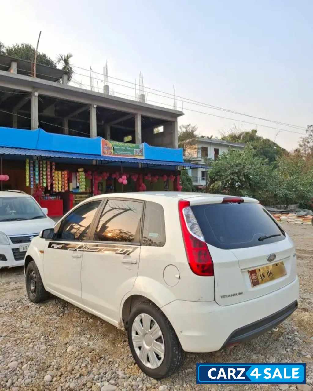 White Ford Figo White