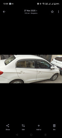 White Honda Amaze S