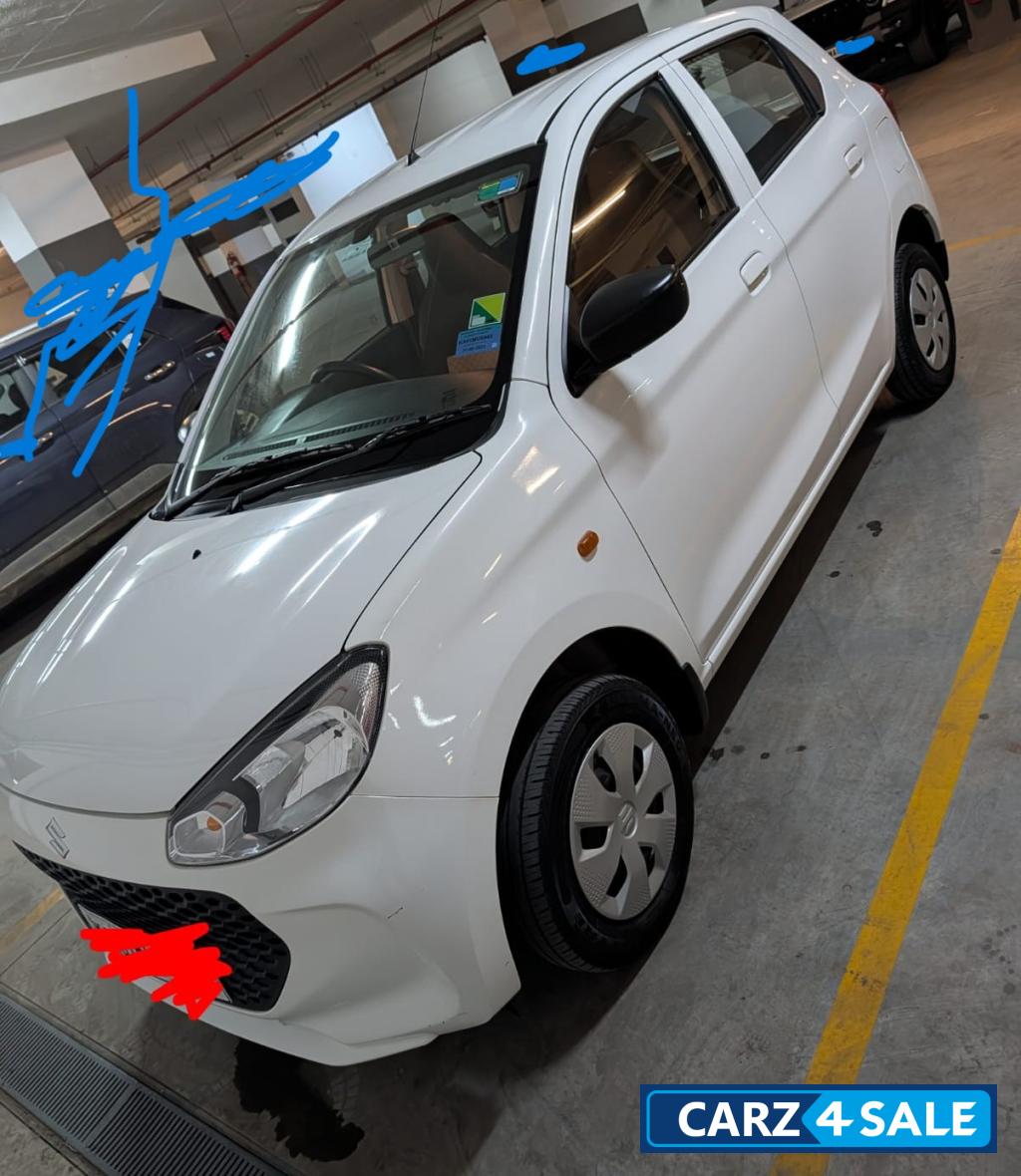 White Maruti Suzuki Alto K10 VXI PLUS