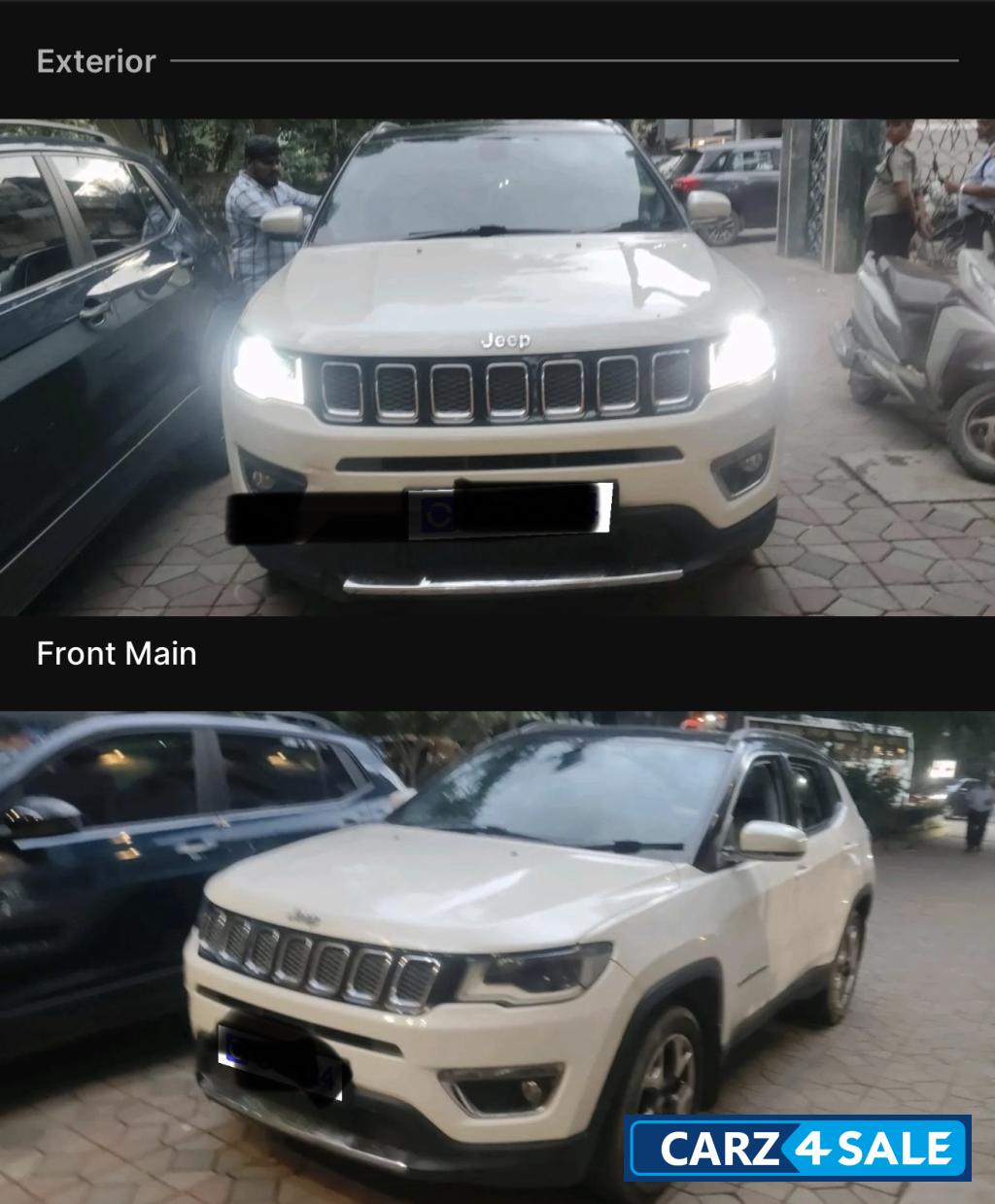Pearl White Jeep Compass 1.4 limited (O) dct