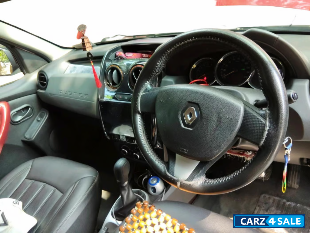 Fiery Red Renault Duster RXC CVT PETROL Fiery Red Renault Duster RXC CVT PETROL
