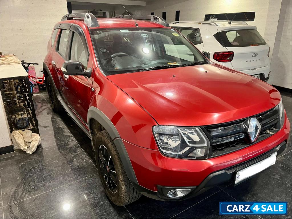 Fiery Red Renault Duster RXC CVT PETROL