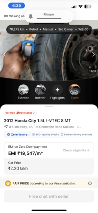 Honda City 1.5vt