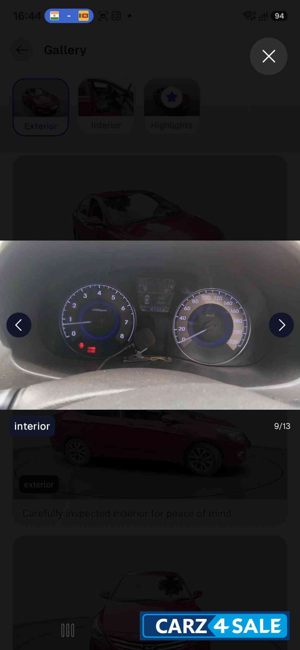 Red Hyundai Verna VTVT 1.6 Red Hyundai Verna VTVT 1.6