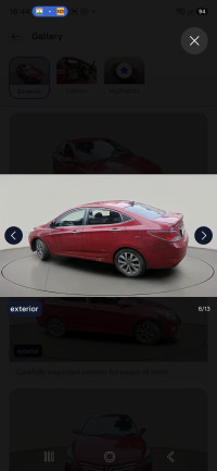 Red Hyundai Verna VTVT 1.6