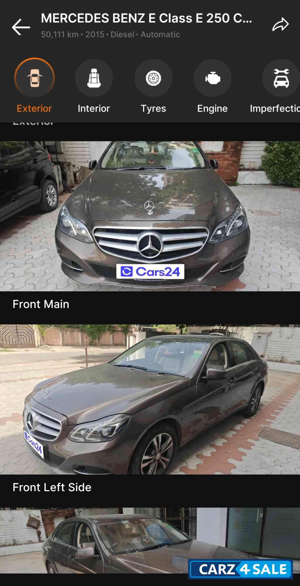 Brown Mercedes-Benz E-Class Exclusive Avantgrade