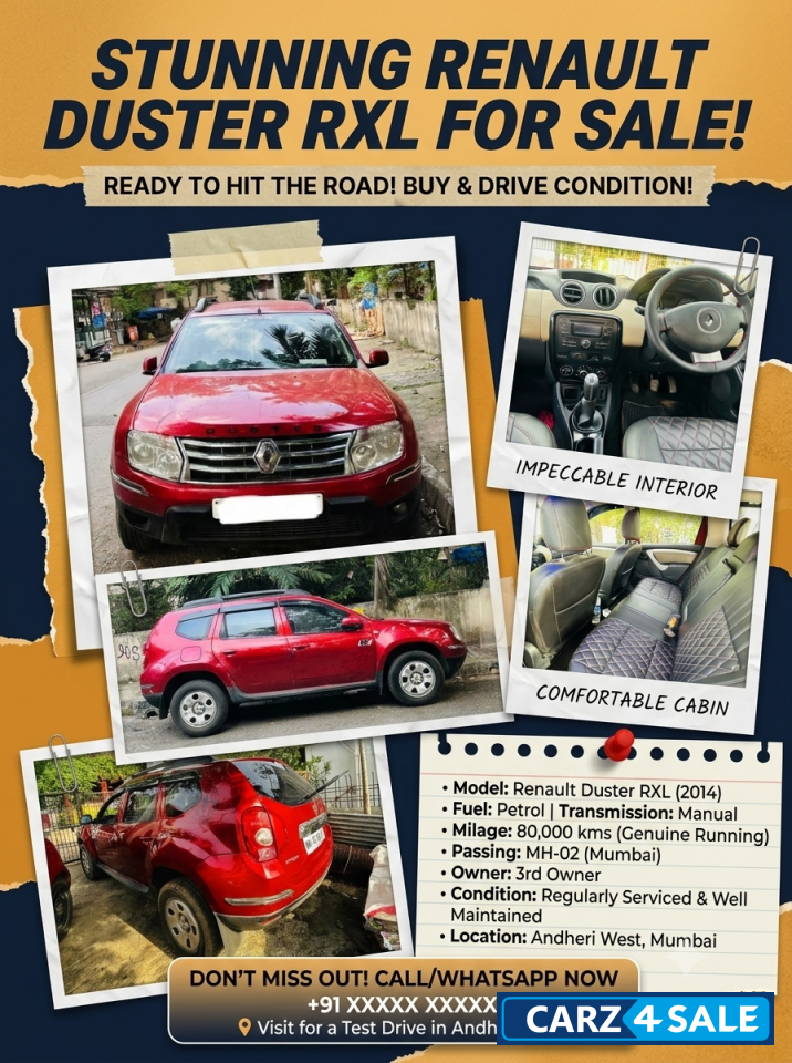 Red Renault Duster RXL