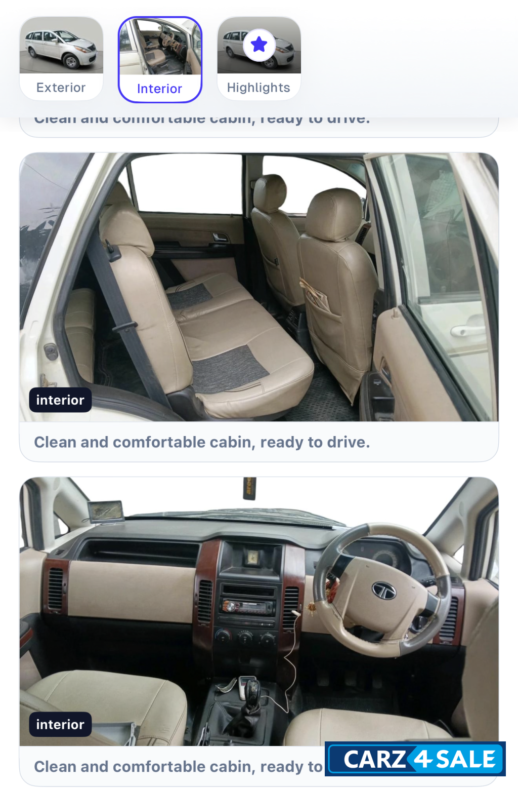 Pearl White Tata Aria Pure lx 4x2 Pearl White Tata Aria Pure lx 4x2