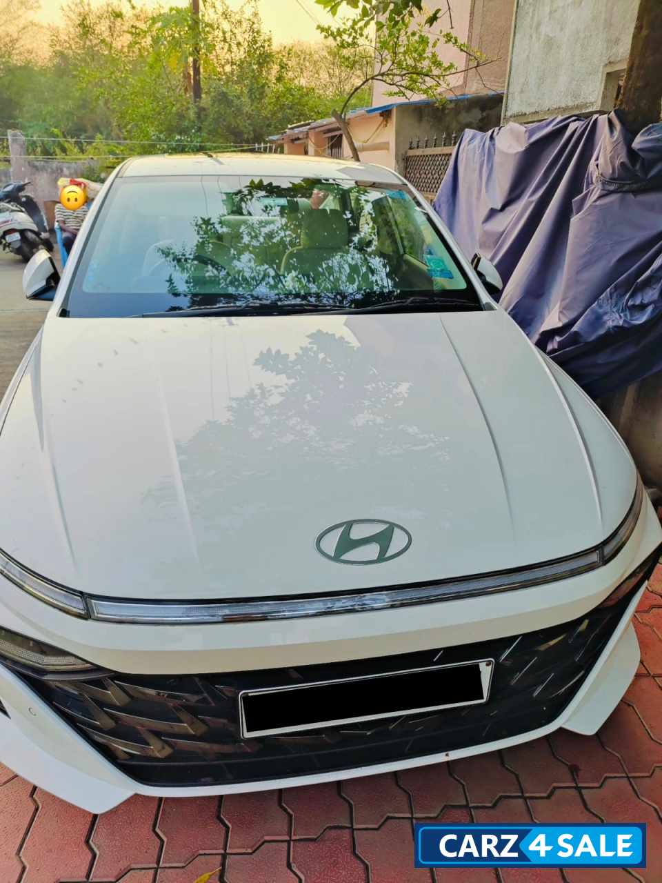 White Hyundai Verna 2023 New Model