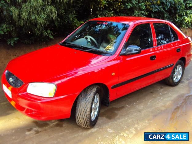 Red Hyundai Accent