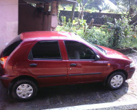 Cherry Red Fiat Palio