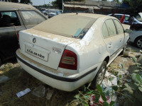 White Skoda Octavia