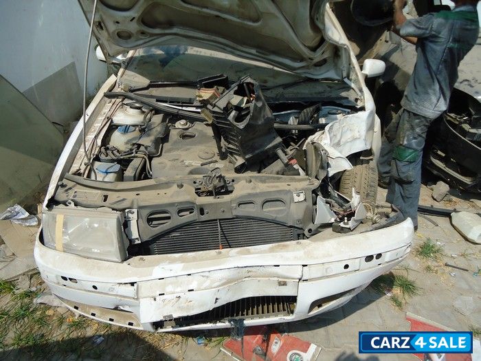 White Skoda Octavia
