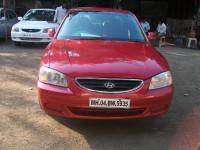 Maroon Hyundai Accent
