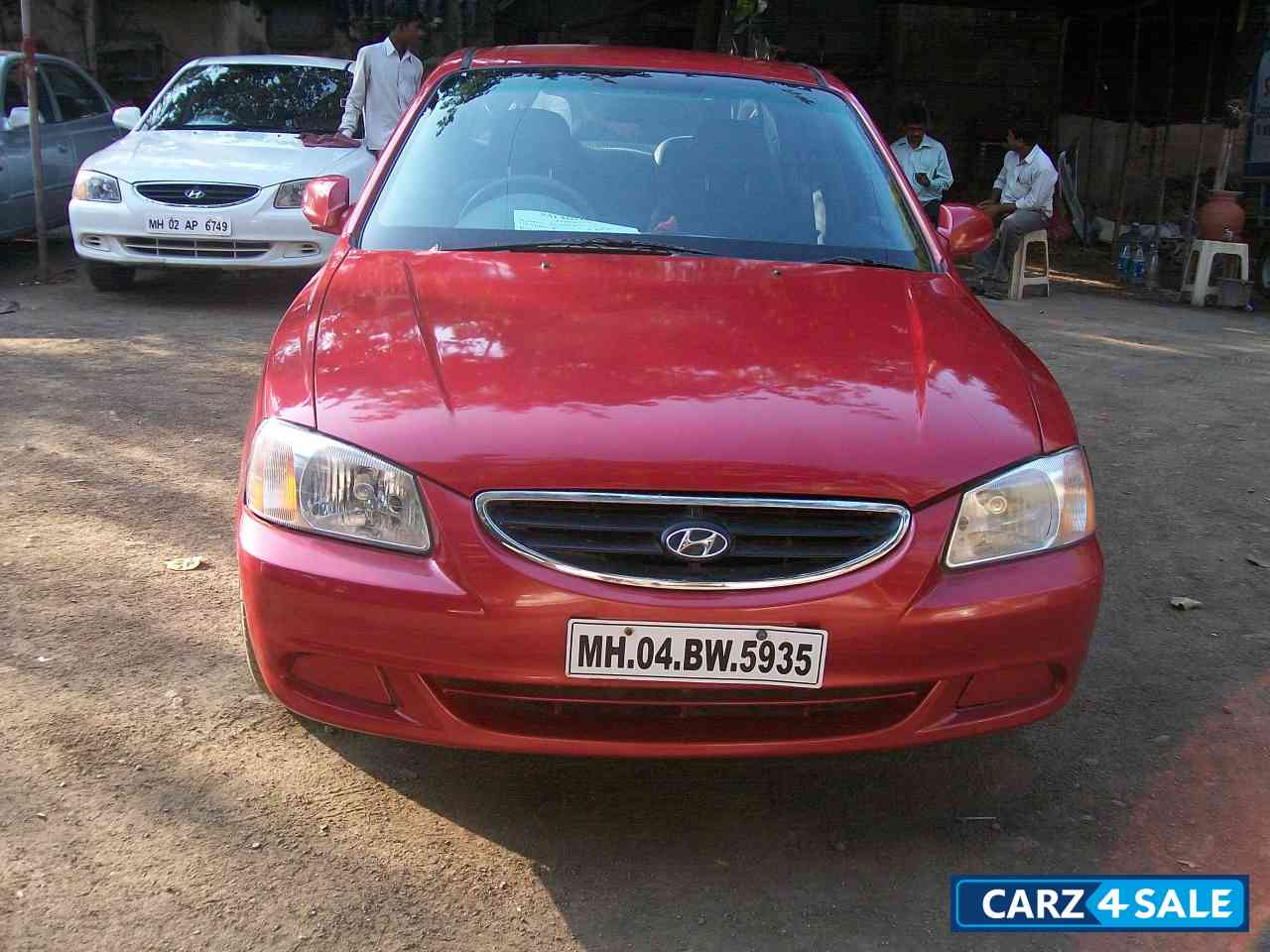 Maroon Hyundai Accent