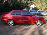 Maroon Hyundai Accent