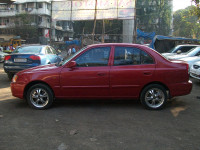 Maroon Hyundai Accent