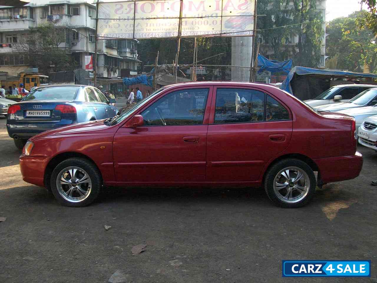 Maroon Hyundai Accent