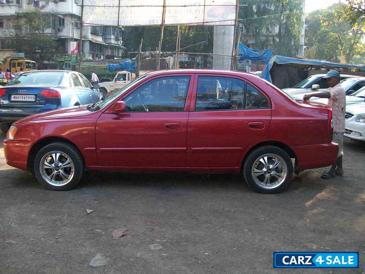 Maroon Hyundai Accent