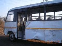 White eicher 10.75 bus 30 seater