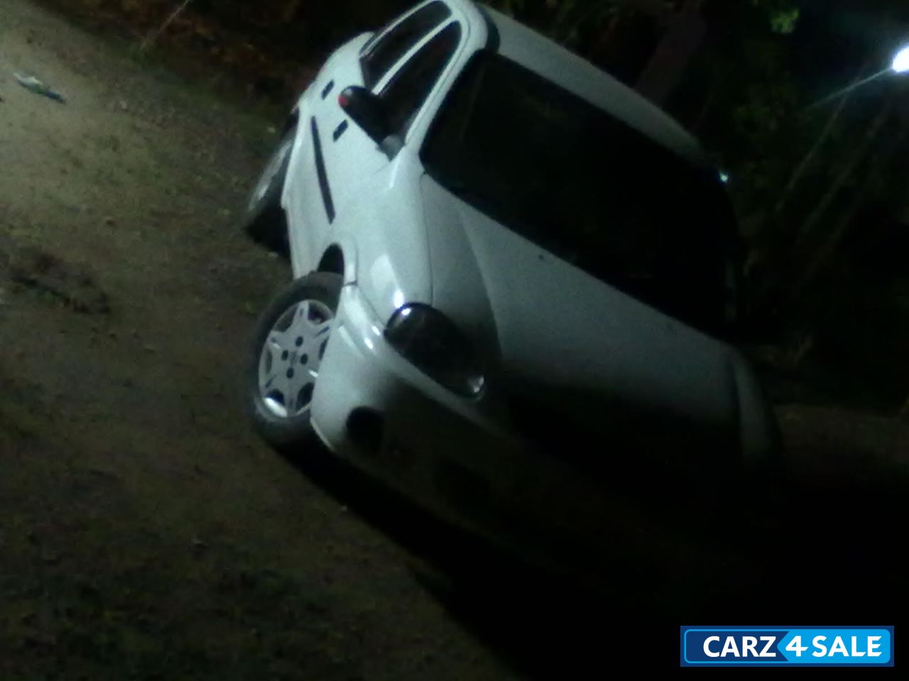 Lightning White Opel Corsa