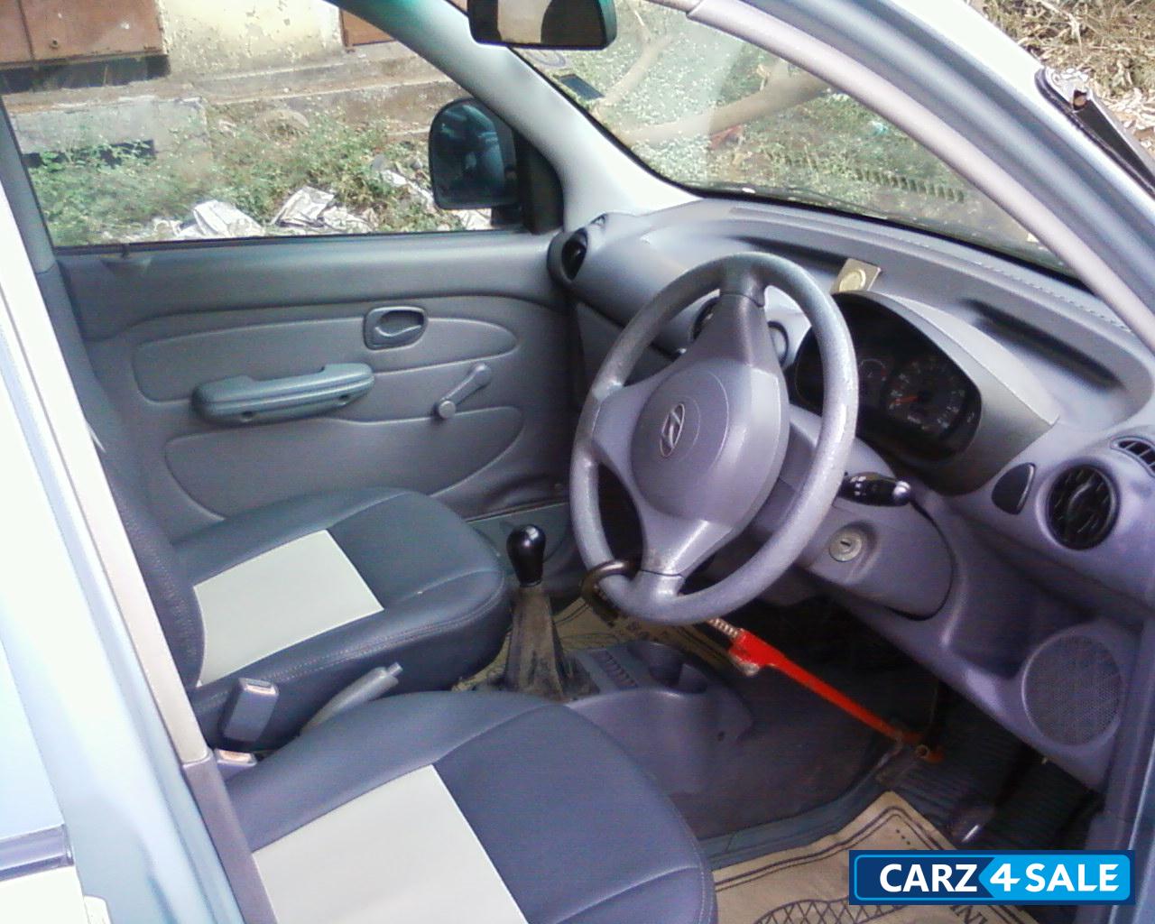 Bluish Silver Hyundai Santro