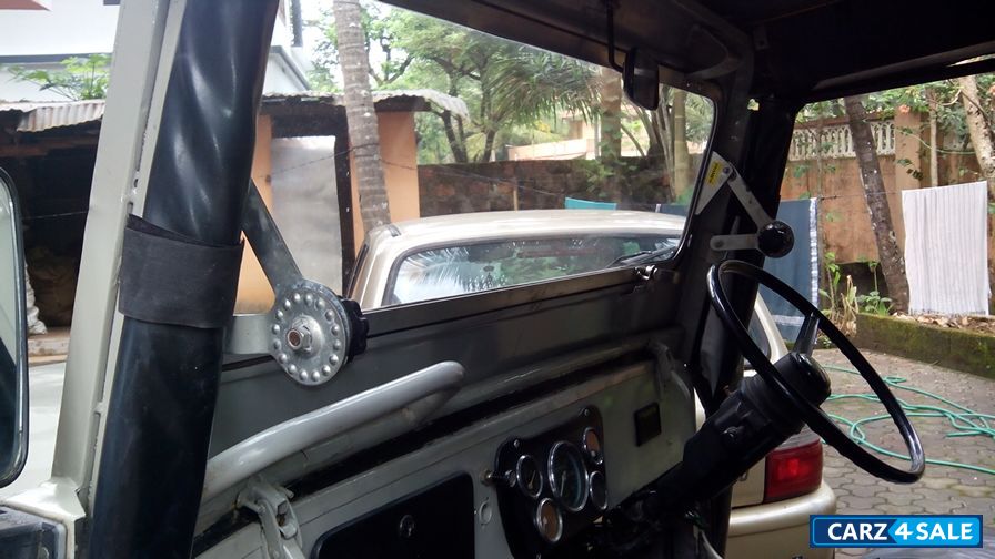 Black And White Mahindra Jeep