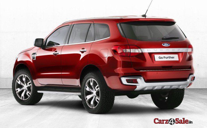 Ford Endeavour 2.5L 4X2 MT - Image showing the rear portion of the Ford Endeavour 2015