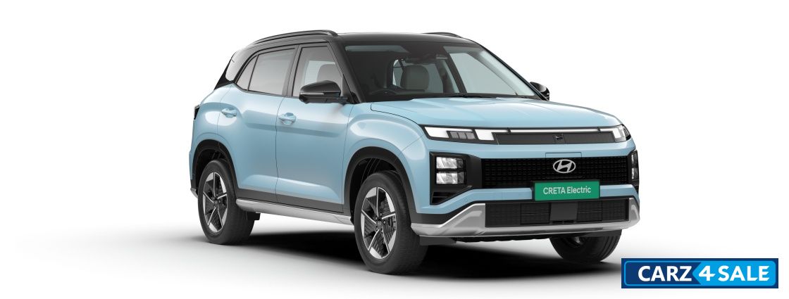 Hyundai Creta Electric Ocean Blue with Abyss Black Roof