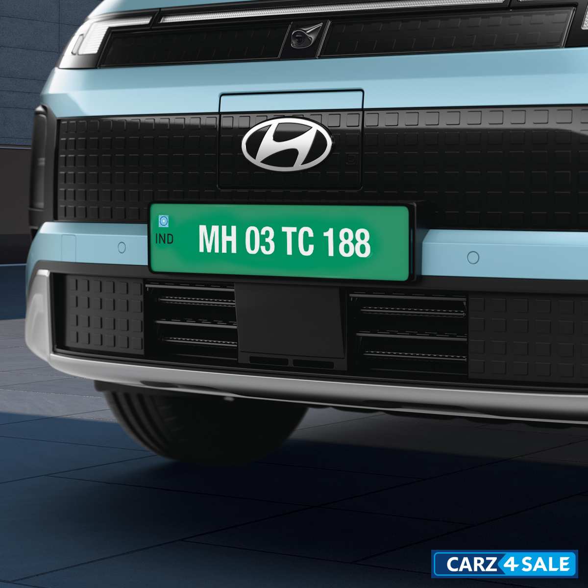 Hyundai Creta EV Pixelated graphic grille