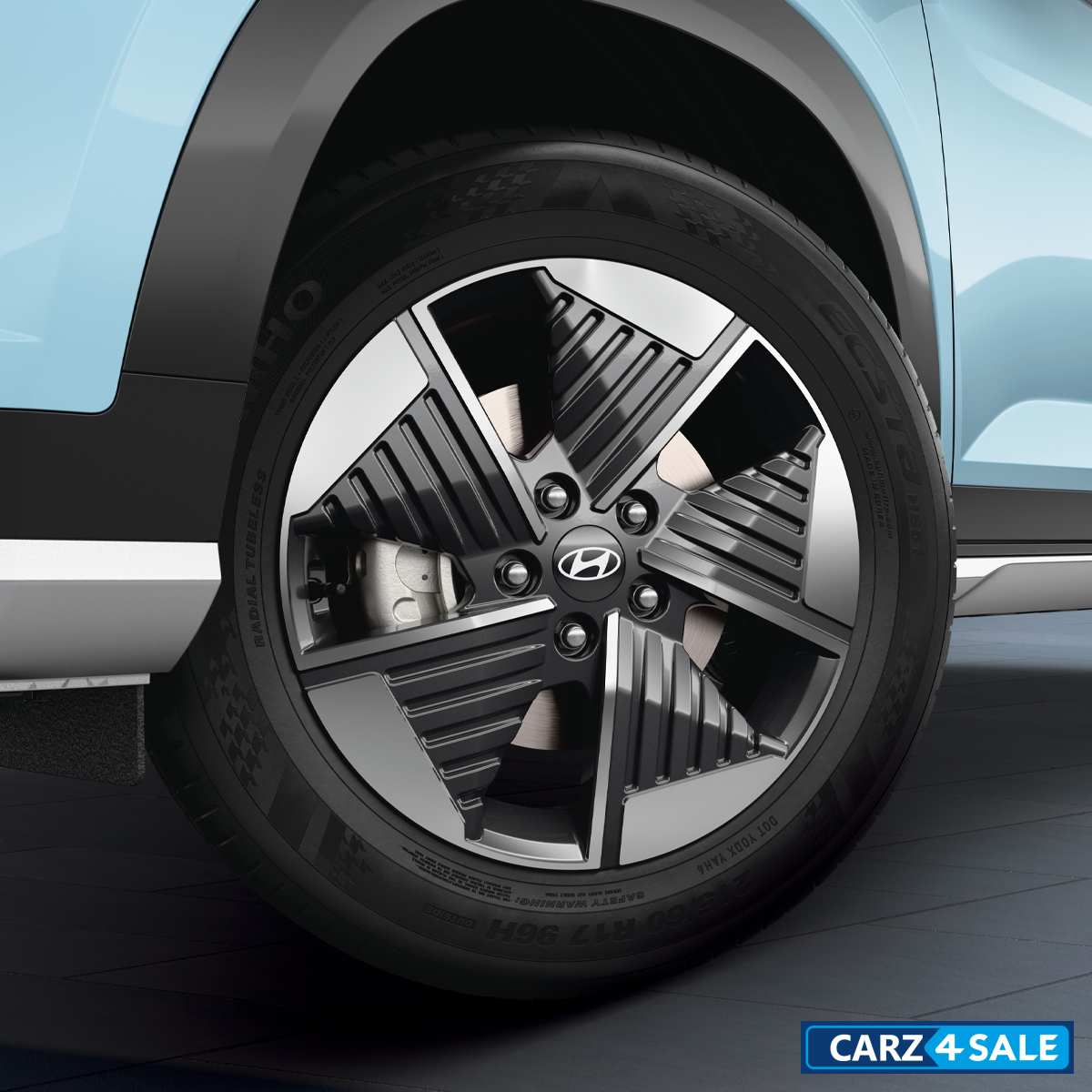 Hyundai Creta EV R17 Aero Alloy Wheels with Low Rolling Resistance (LRR) tyres