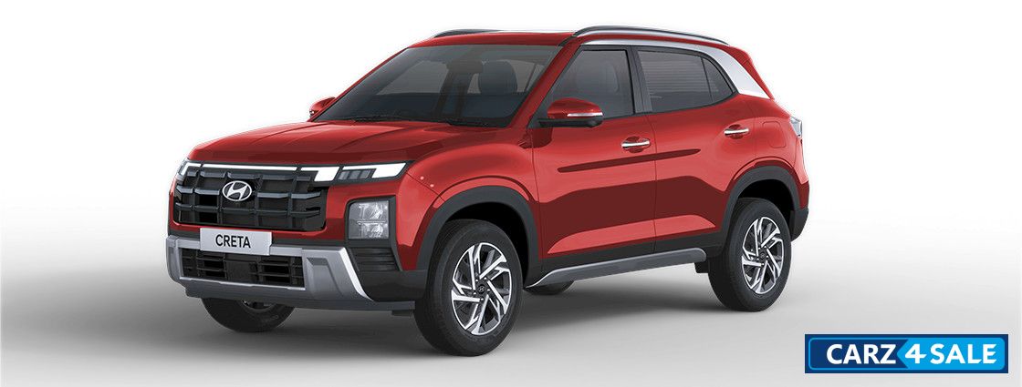 Hyundai Creta Facelift 2024 Fiery Red