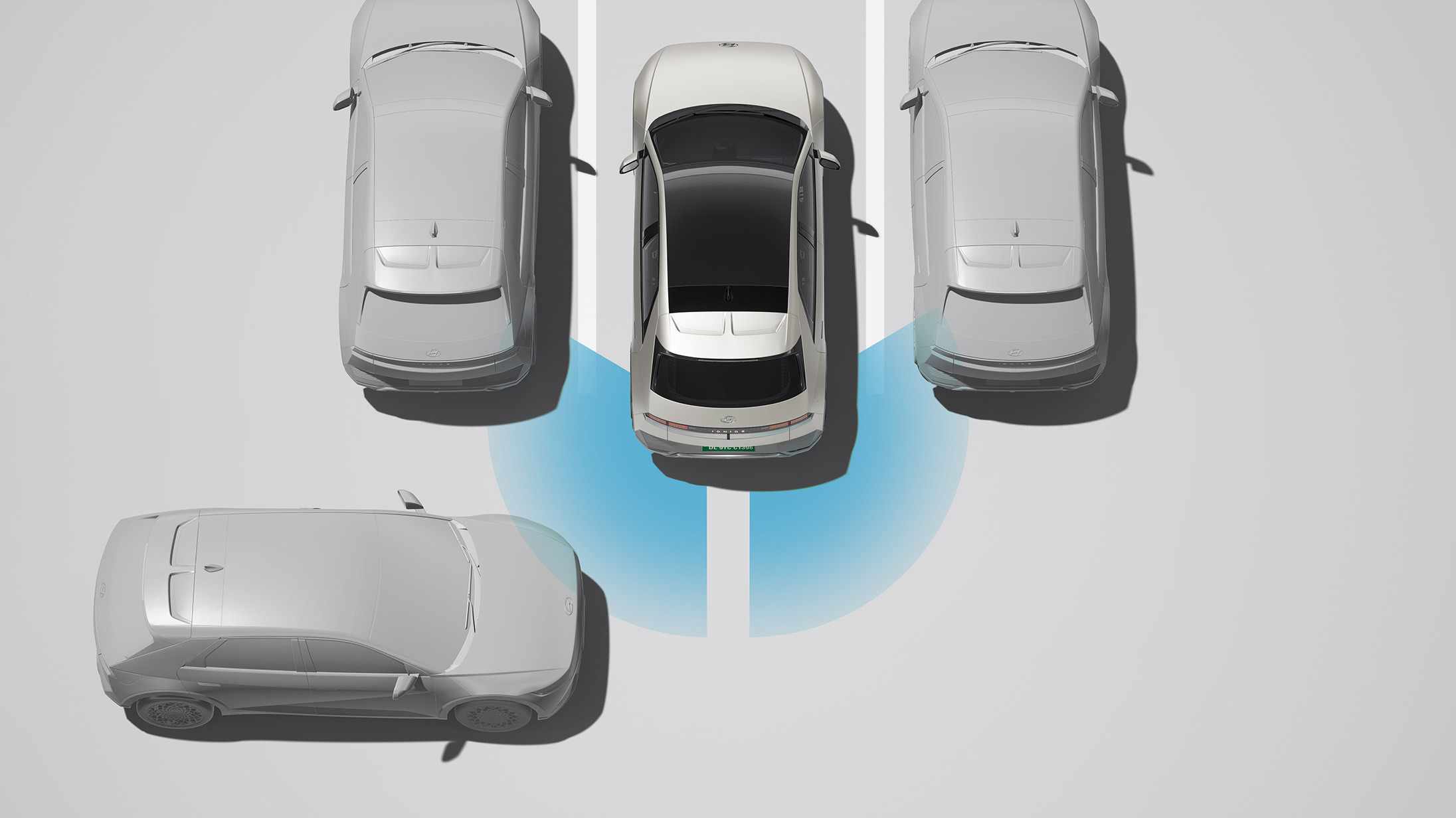 Hyundai Ioniq 5 Electric - Rear cross - traffic collision - avoidance assist (RCCA)
